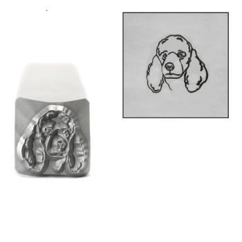 DS976 Poodle Metal Design Stamp, 8mm, by Stamp Yours