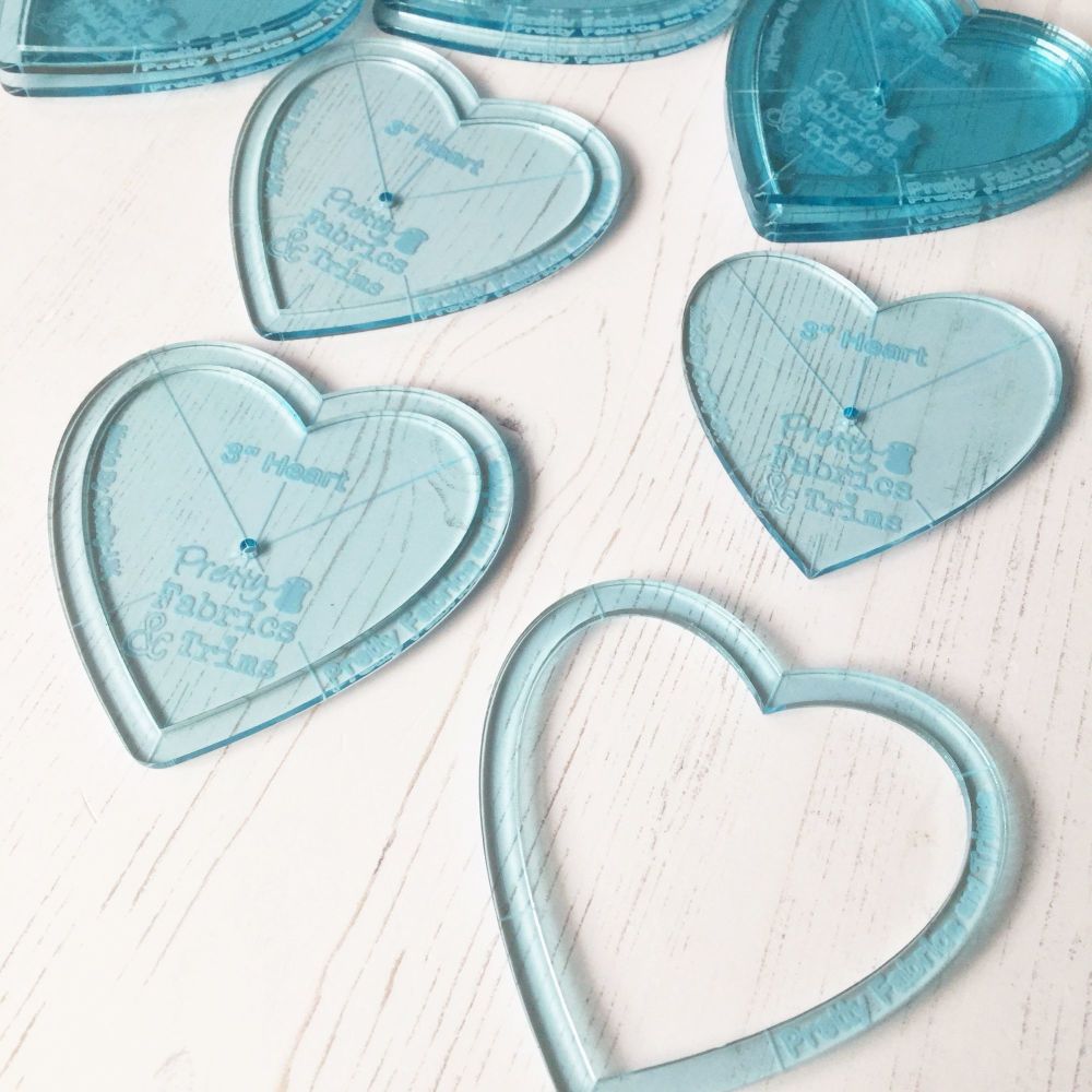 'Perfect Pairs' Heart Applique Acrylic Template