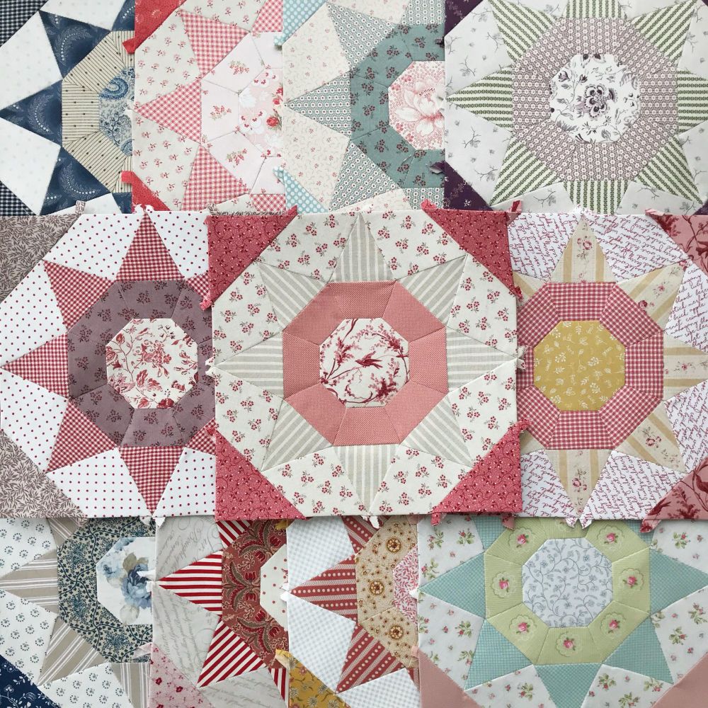 'Queens Walk' Quilt Complete English Paper Pieced Papers Kit
