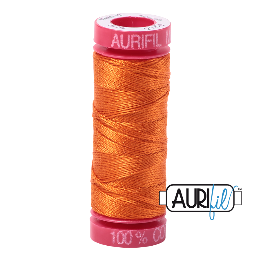 Aurifil ~ 12wt Thread ~ 2150 ~ Pumpkin