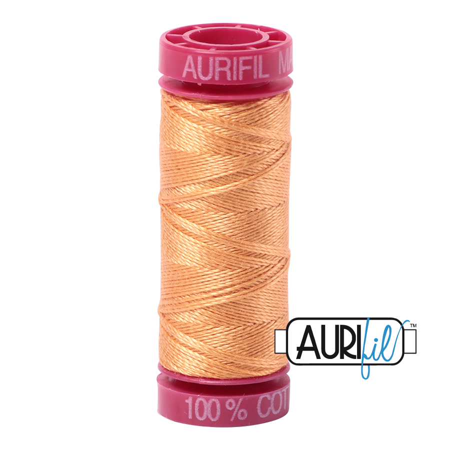 Aurifil ~ 12wt Thread ~ 2214 ~ Golden Honey