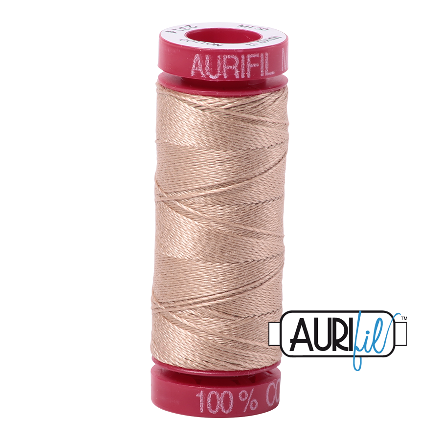 Aurifil ~ 12wt Thread ~ 2314 ~ Beige