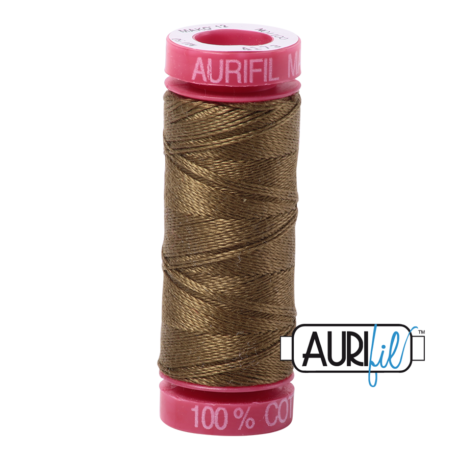 Aurifil ~ 12wt Thread ~ 4173 ~ Dark Olive
