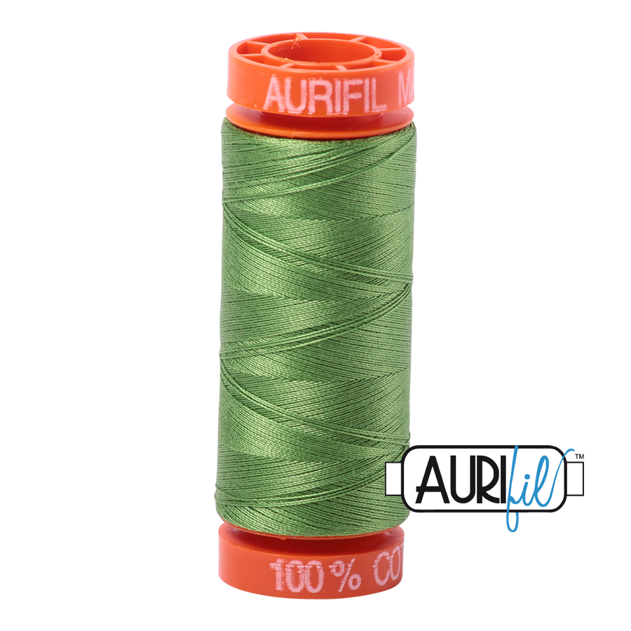 Aurifil ~ 50 wt Cotton ~ 1114 ~ Grass Green Small Spool