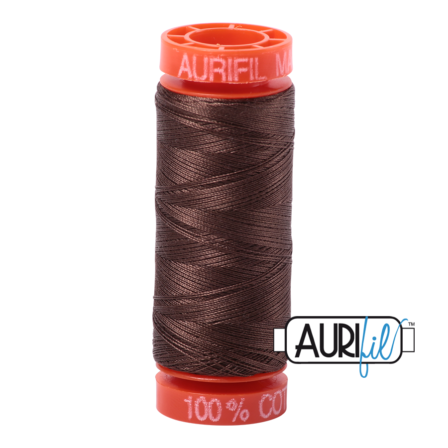 Aurifil ~ 50 wt Cotton ~ 1140 ~ Bark Small Spool