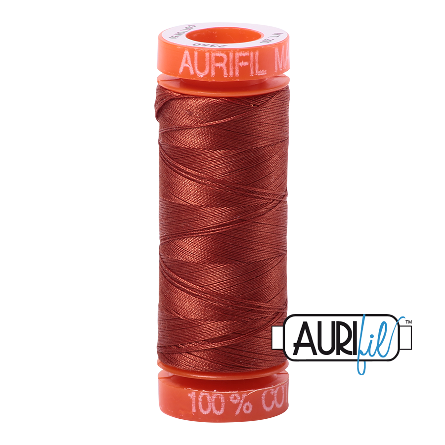 Aurifil ~ 50 wt Cotton ~ 2350 ~ Copper Small Spool