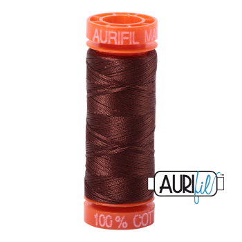 Aurifil ~ 50 wt Cotton ~ 2360 ~ Chocolate Brown Small Spool