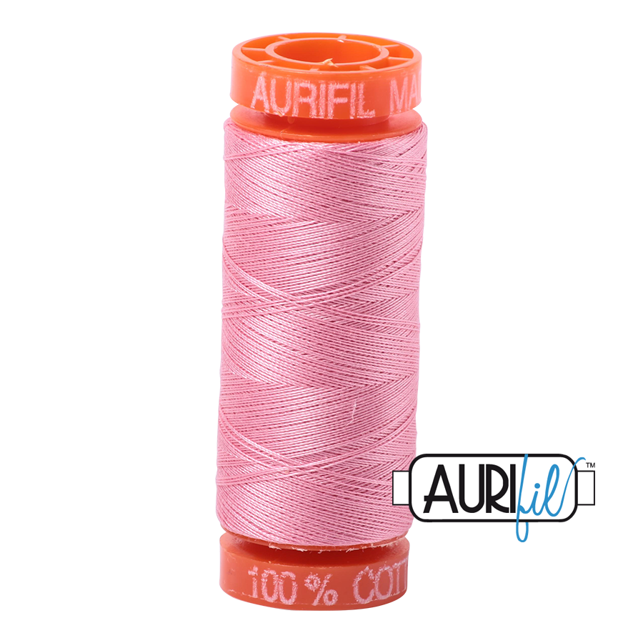 Aurifil ~ 50 wt Cotton ~ 2425 ~ Bright Pink Small Spool