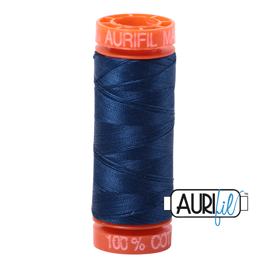 Aurifil ~ 50 wt Cotton ~ 2783 ~ Medium Delft Blue Small Spool
