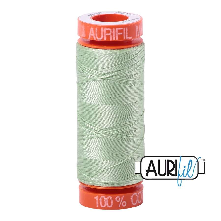Aurifil ~ 50 wt Cotton ~ 2880 ~ Pale Green Small Spool