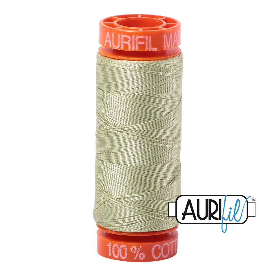 Aurifil ~ 50 wt Cotton ~ 2886 ~ Light Avocado Small Spool