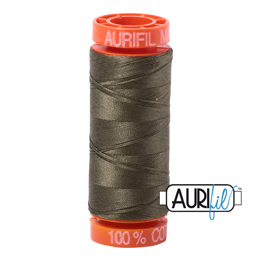Aurifil ~ 50 wt Cotton ~ 2905 ~ Army Green Small Spool