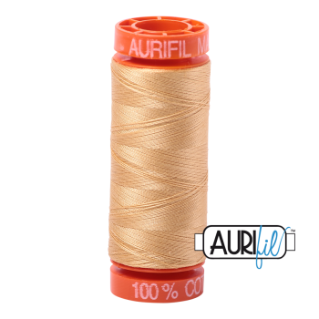 Aurifil ~ 50 wt Cotton ~ 5001 ~ Ochre Yellow Small Spool