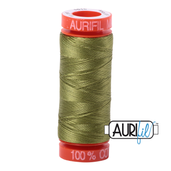 Aurifil ~ 50 wt Cotton ~ 5016 ~ Olive Green Small Spool