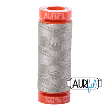Aurifil ~ 50 wt Cotton ~ 5021 ~ Light Grey/Khaki Small Spool