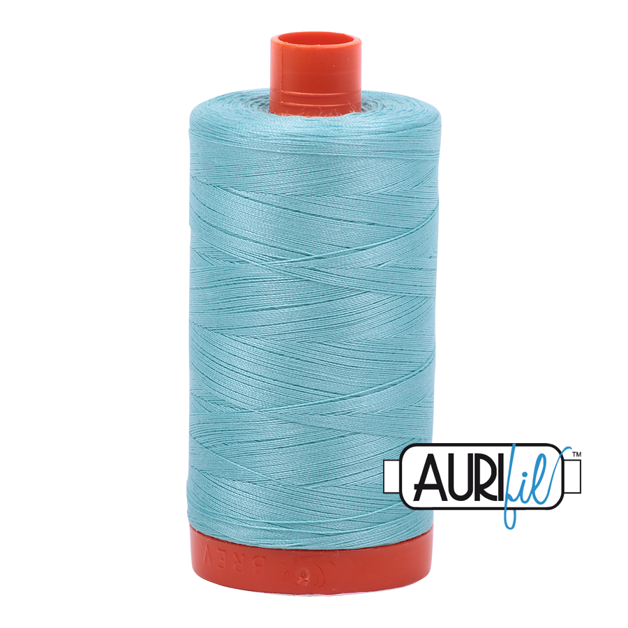 Aurifil ~ 50 wt Cotton ~ 5006 ~ Light Turquoise Large Spool