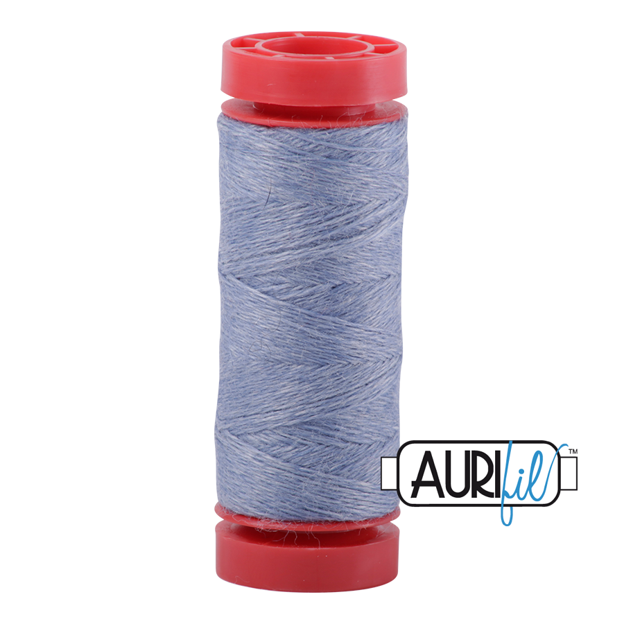 Aurifil ~ 12 wt Lana Wool ~ 8757 ~ Heathered Light Blue/Grey