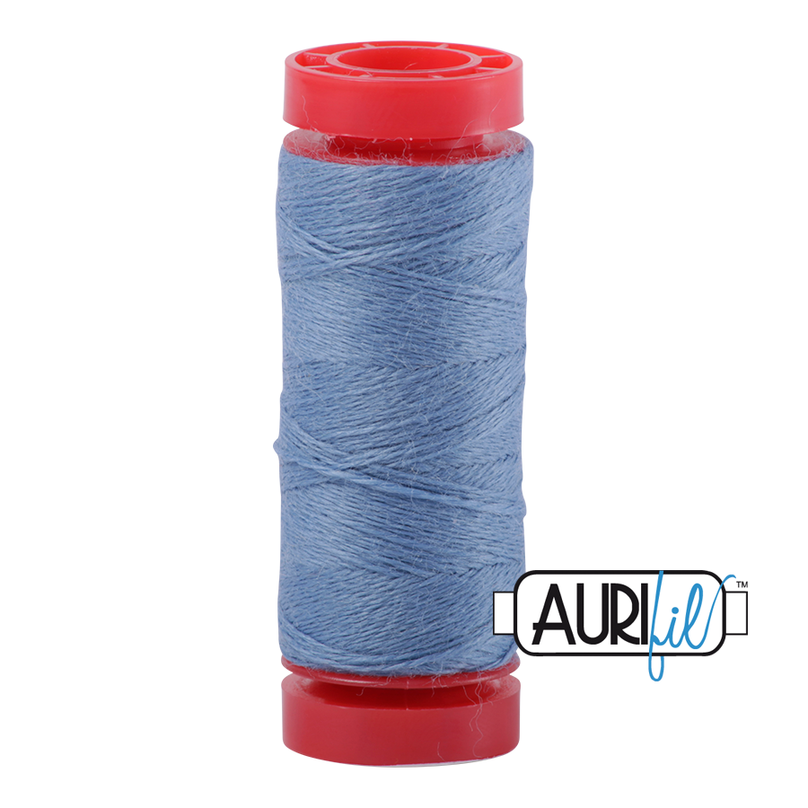 Aurifil ~ 12 wt Lana Wool ~ 8762 ~ Mid Blue