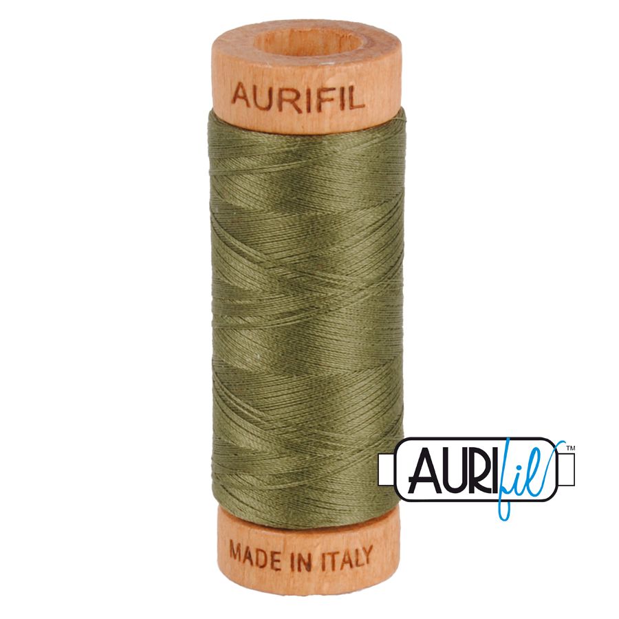 Aurifil ~ 80 wt Cotton ~ 2905 ~ Army Green