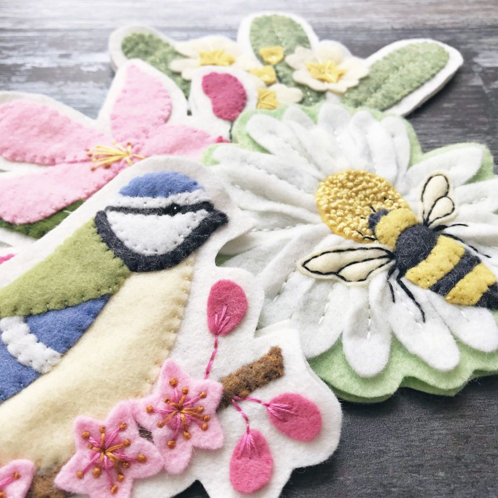 'Spring-A-Ling' Felt Decorations Pattern