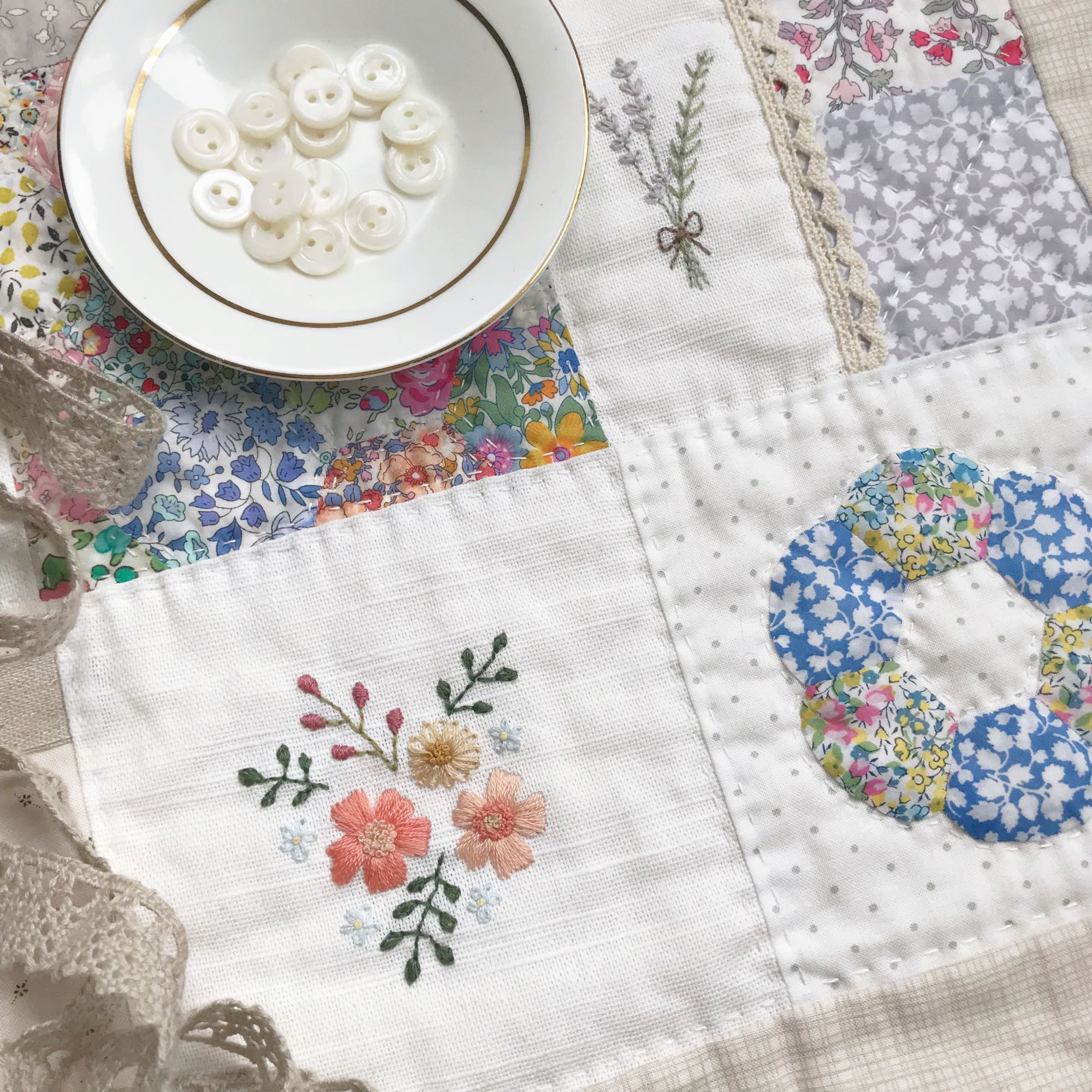 Block of the month clubs and quilt kits by pretty fabrics and trims