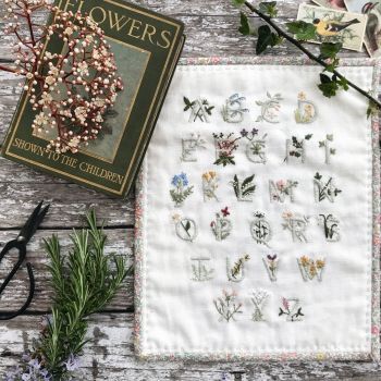 'Floral Alphabet Sampler' Mini Quilt Kit  