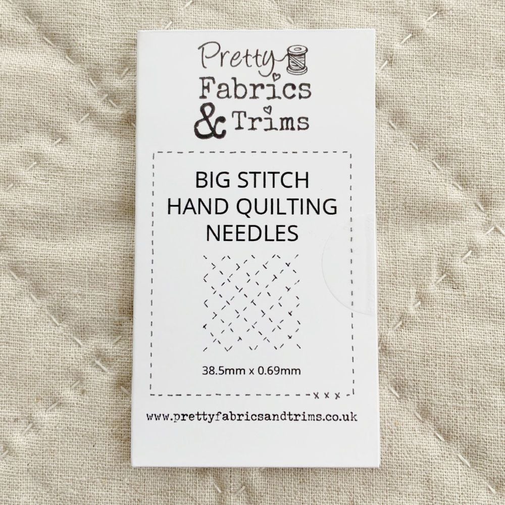 Sarah's Favourite Needles for Big Stitch Hand Quilting 