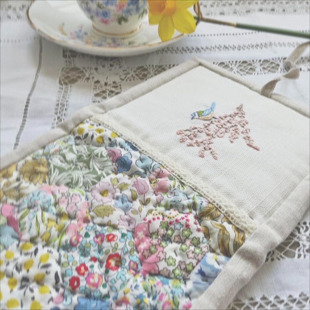 'Blue Tit and Blossom Needle Book' Kit