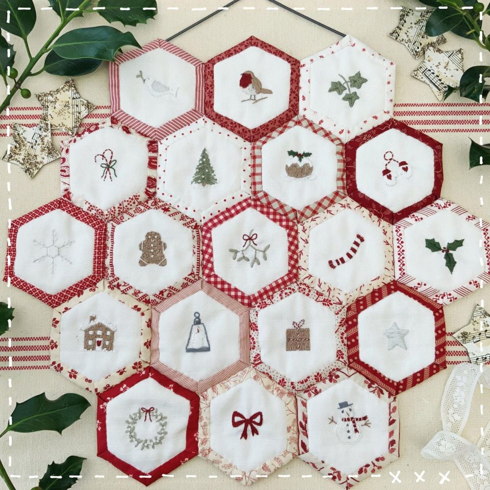 'Wrapped Festive Hexies' Kit