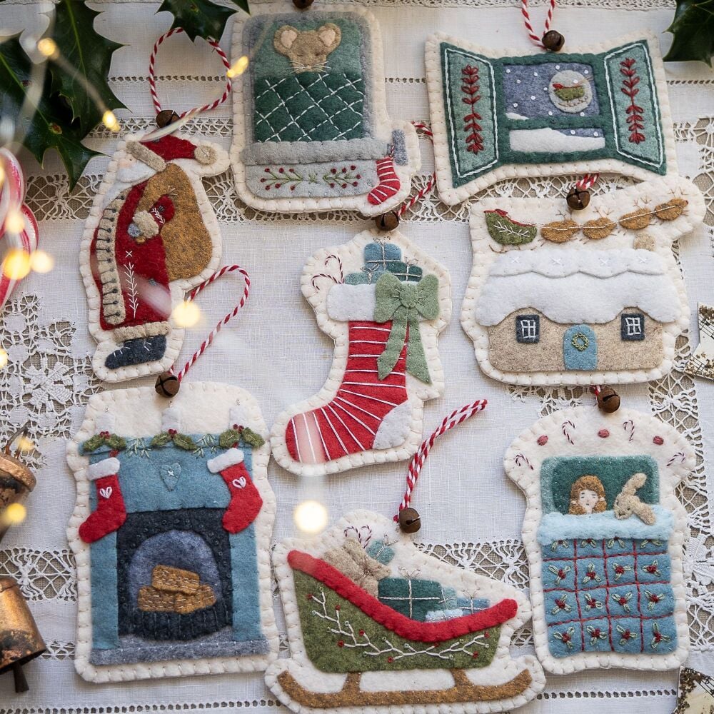 ***PRE-ORDER *** The Night Before Christmas Felt Decoration Set Kit