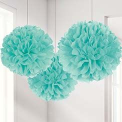 Robins Egg, Pink or Gold Pom Pom Decorations - 40cm