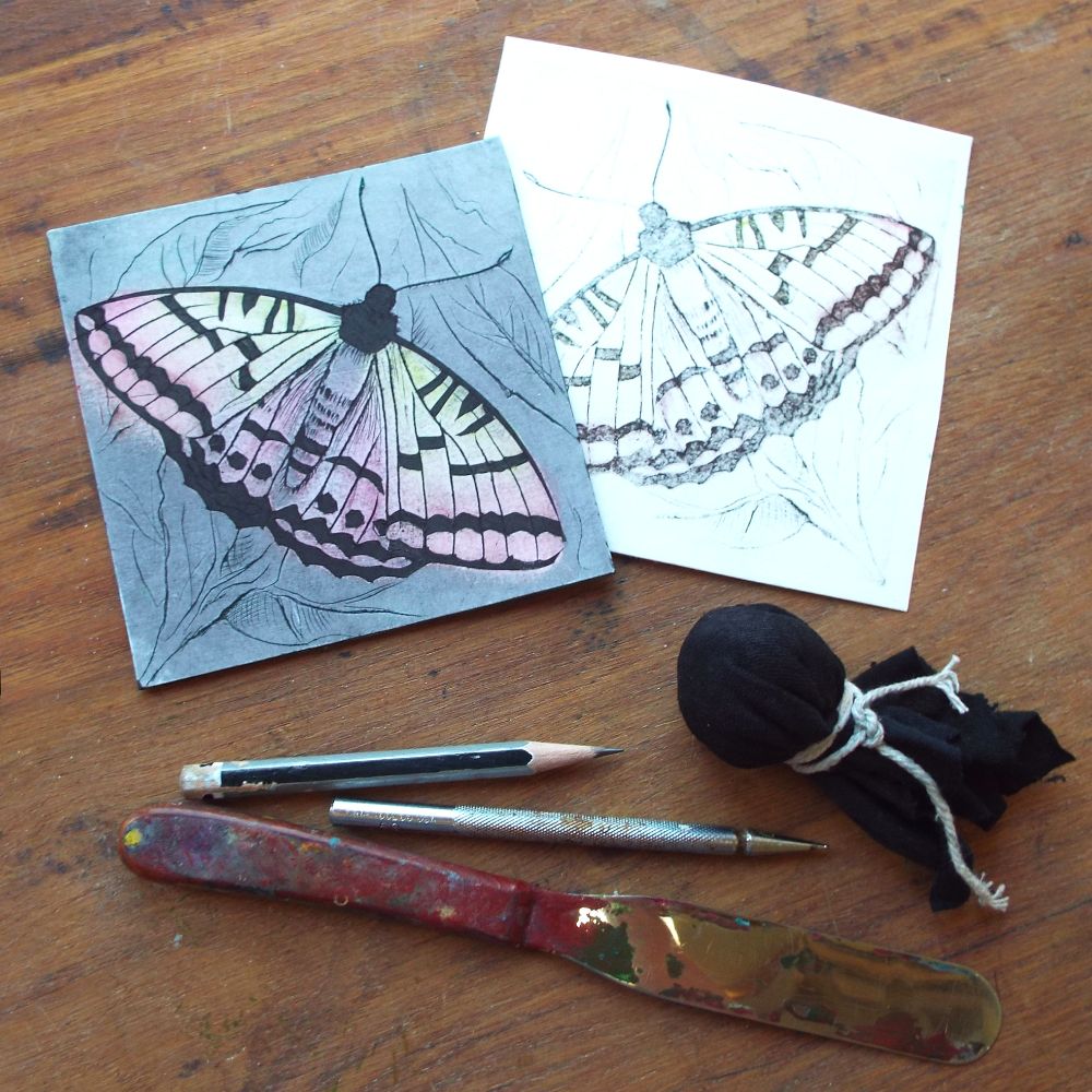 Introduction to Intaglio (Collagraph and drypoint)