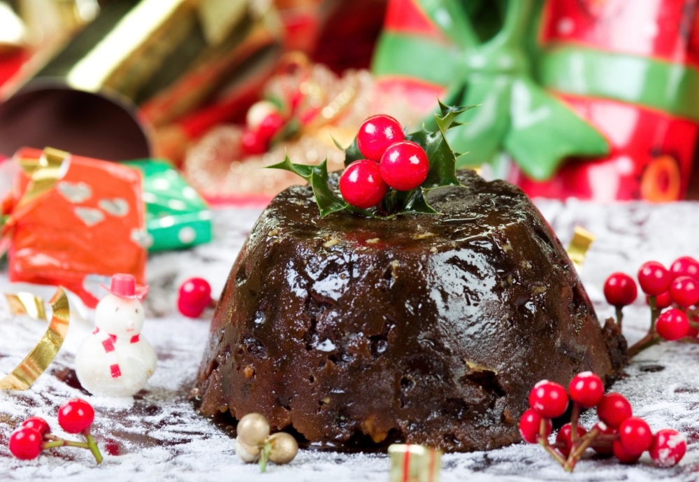 1. Luxury Christmas pudding (stock image)