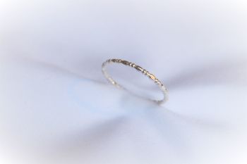 Silver rondelle ring