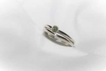 Green tourmaline ring