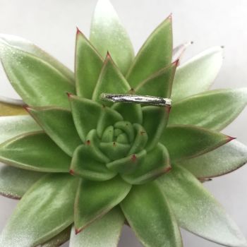 Silver reticulated ring