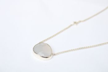 Silver, Chalcedony necklace