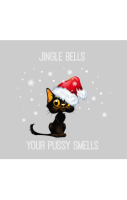 Jingle Pussy Christmas Card