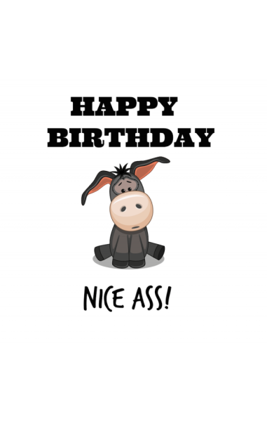 Nice Ass Birthday Card
