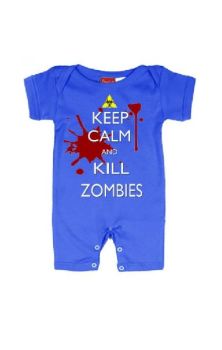 Keep Calm, Kill Zombies Baby Romper