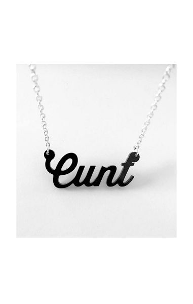 Cunt Single Layer Necklace