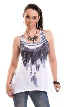 Freedom Lace Panel Vest by Innocent lifestyle
