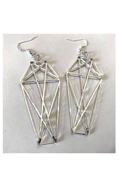 Geometric Coffin Earrings 