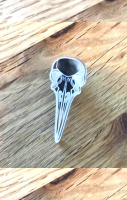 Bird Skull Pin Badge