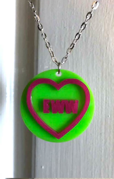 Eww Love Heart Necklace
