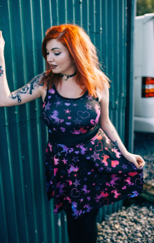 Unicorn Galaxy Skater Dress - Vest or Capped sleeves