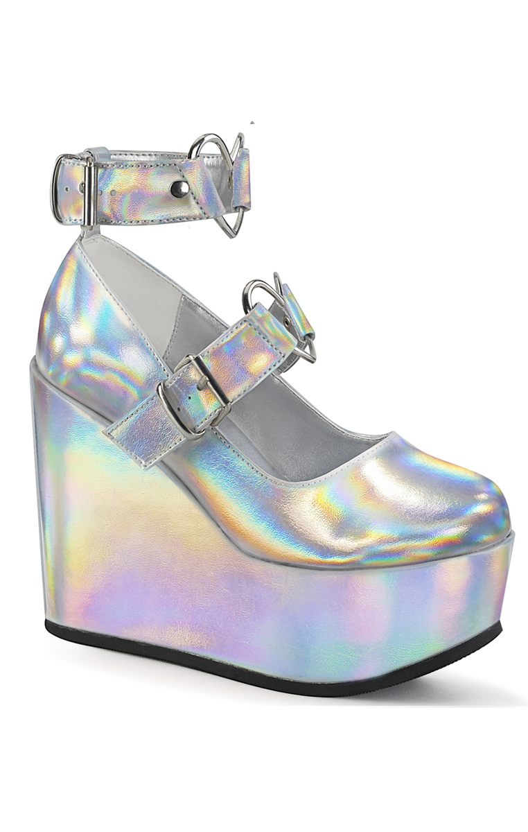 holo platform shoes