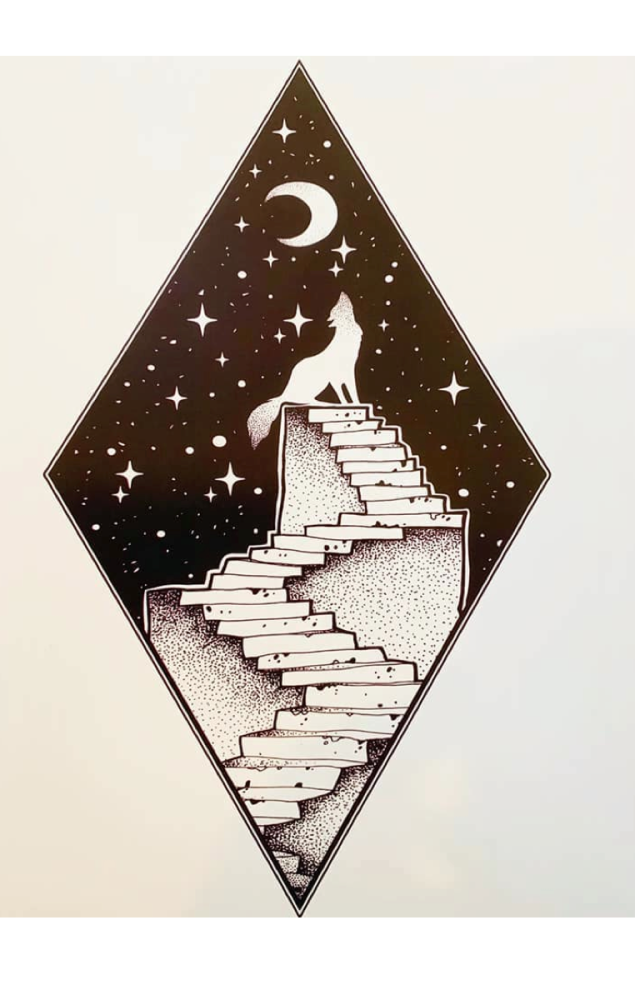Celestial Stairway A4 Print
