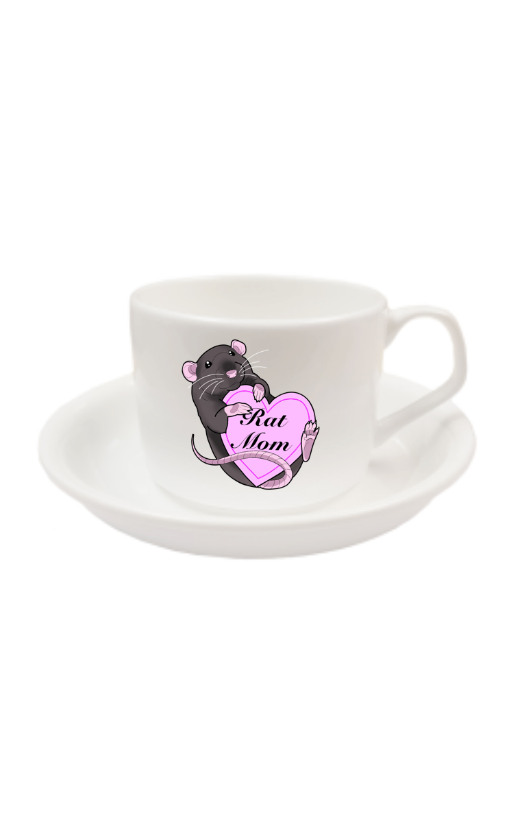 Rat Mom Cup And Saucer RRP £9.99