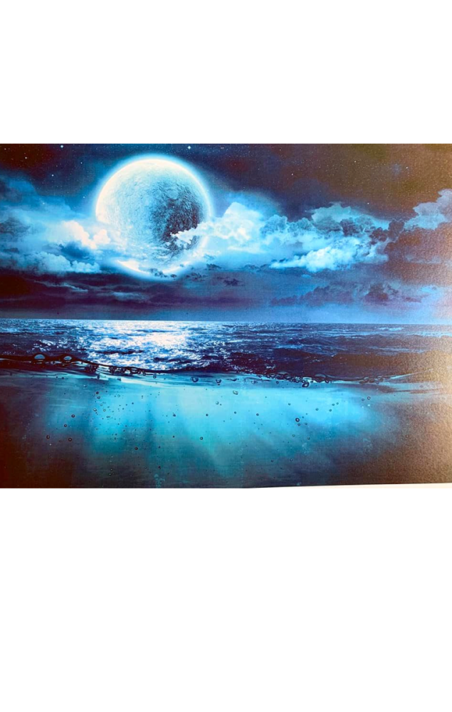 Blue Moon A4 Print